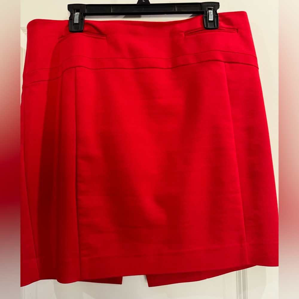 Red mini skirt